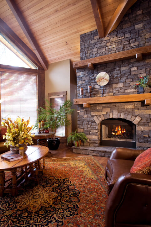 Living Area Fireplace Wall