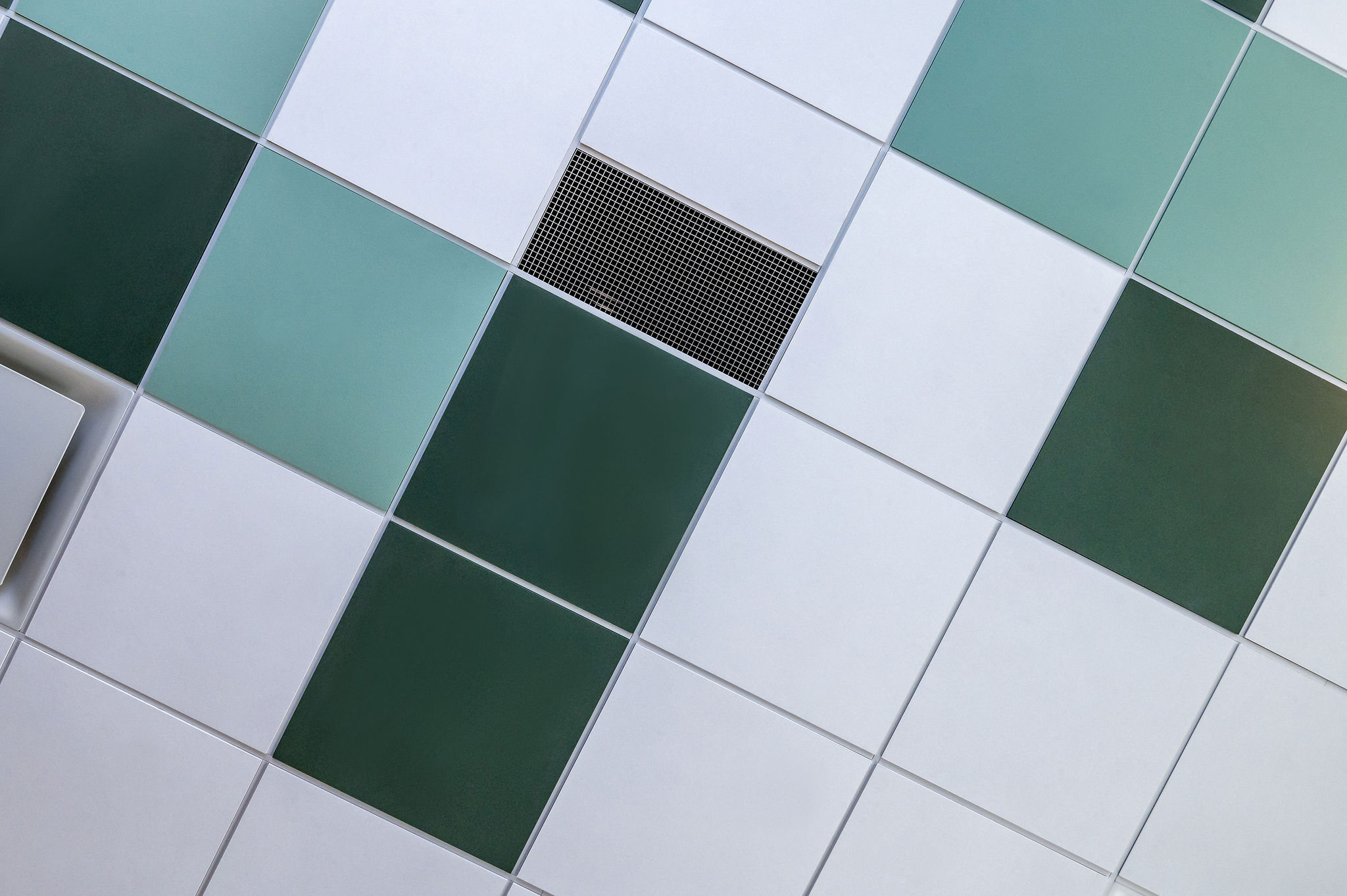 Green Ceiling Tile
